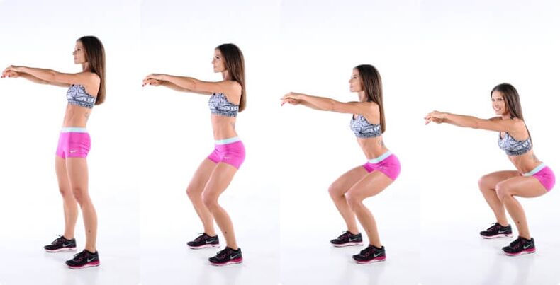 Squats para perder peso e fortalecer os músculos das pernas e dos glúteos