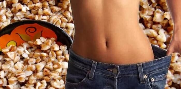 o resultado da perda de peso nunha dieta de trigo sarraceno